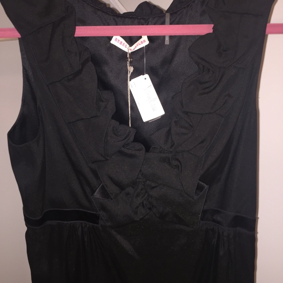 Rebecca Taylor Silk V- Neck Ruffle Top - Picture 10 of 14